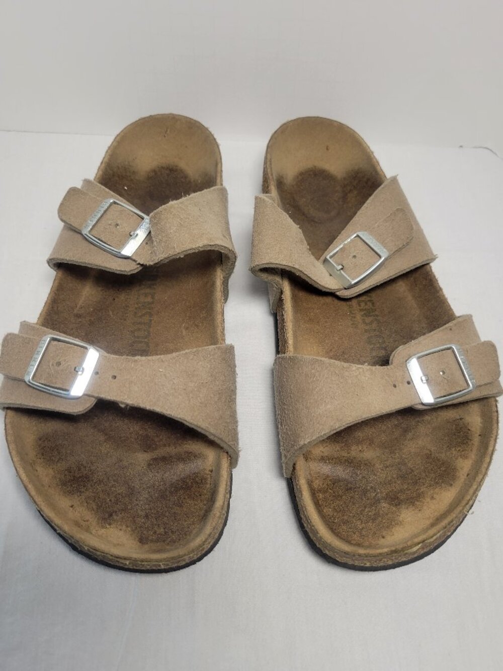 Birkenstock Arizona Taupe Birko Flor Sandals EU 39 Women's 8-8.5